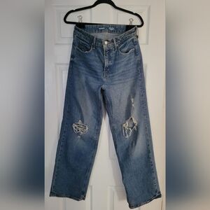 Old Navy Extra High-Rise Sky-Hi Wide Leg Jeans Size 4